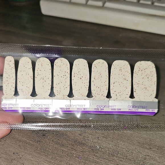 Color Street Other - Color Street Nail Strips with Gold Speckles Bohemian Beauty